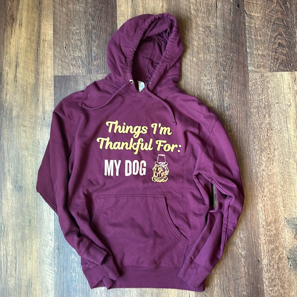 Maroon Dog Mom Hoodie